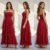 burgundy strapless tulle prom dress long evening gown for women