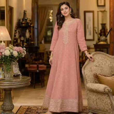 Chiffon Long Frock for Women