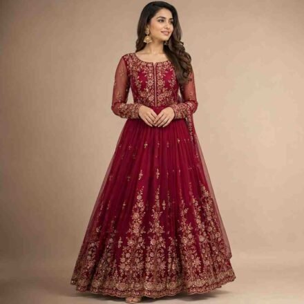 Chiffon Long Frock for Women